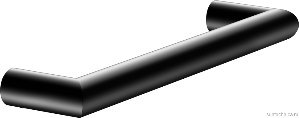 Поручень Keuco Reva 12807370000 латунь, матовый черный, настенный