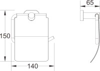 Держатель для туалетной бумаги Shevanik SG5105T оружейная сталь Держатель для туалетной бумаги Shevanik SG5105T оружейная сталь