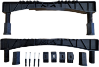 Акриловая ванна WHITECROSS Layla 180x80 см, пристенная, белый глянец, на ножках