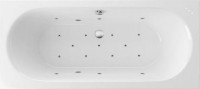 Акриловая ванна Excellent Oceana WAEX.OCE18.RELAX 180x80 см, встраиваемая, с гидромассажем, белая, с каркасом, со сливом-переливом