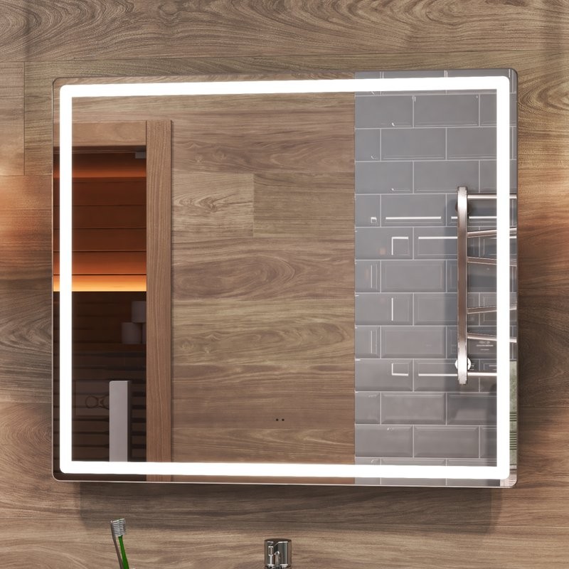 Зеркало Vigo Geometry Comfort 80 с подсветкой, с антизапотевателем