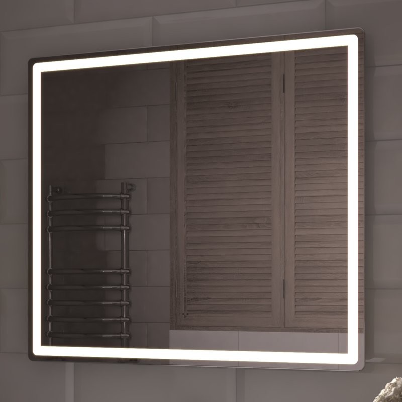 Зеркало Vigo Geometry Comfort 80 с подсветкой, с антизапотевателем