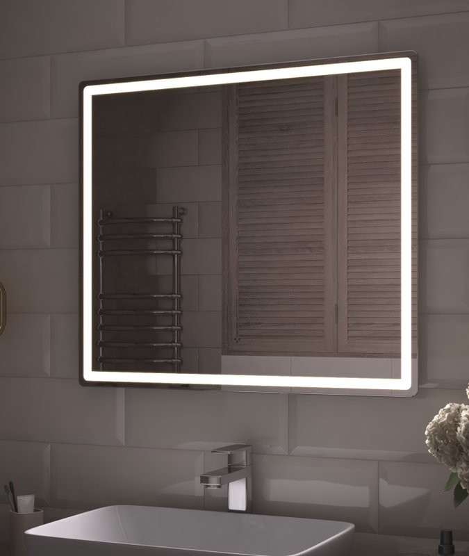 Зеркало Vigo Geometry Comfort 80 с подсветкой, с антизапотевателем