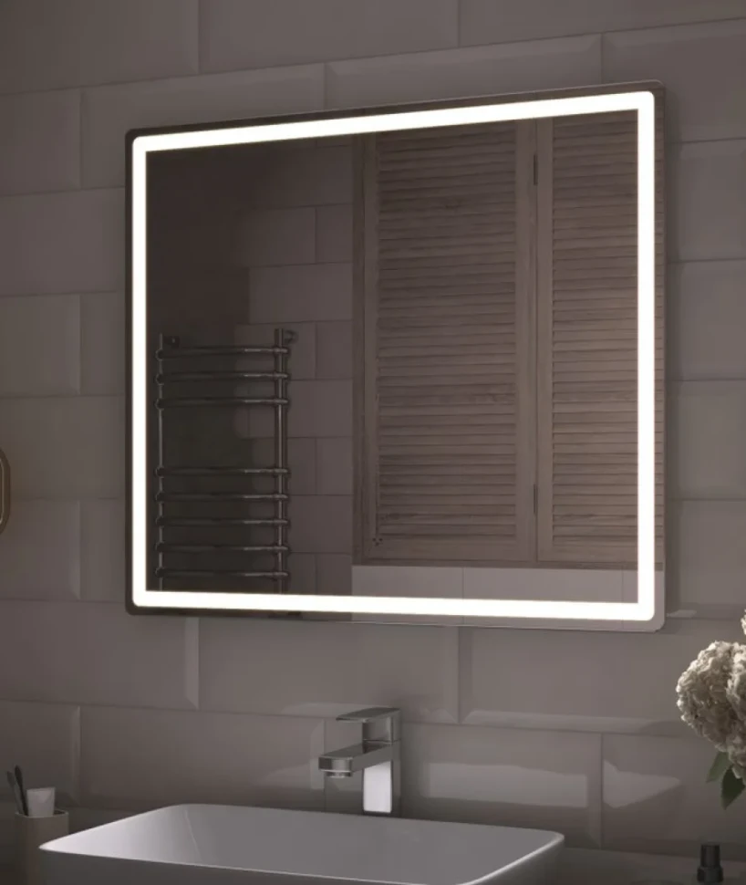 Зеркало Vigo Geometry Comfort 80 с подсветкой, с антизапотевателем