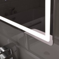 Зеркало Vigo Geometry Comfort 80 с подсветкой, с антизапотевателем