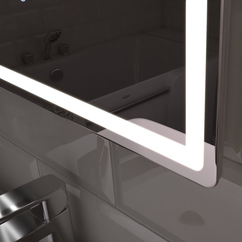 Зеркало Vigo Geometry Comfort 80 с подсветкой, с антизапотевателем
