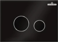 Комплект Lavinia Boho Унитаз подвесной One Rimless 3302103R + Крышка-сиденье One 33290200 с микролифтом + Инсталляция RelFix 38010020 + Кнопка RelFix 3805004B глянцевая черная, хром