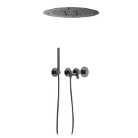 Душевой комплект Timo Petruma SX-2358/18SM С ВНУТРЕННЕЙ ЧАСТЬЮ, с термостатом, черное золото