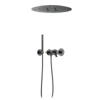 Душевой комплект Timo Petruma SX-2358/18SM С ВНУТРЕННЕЙ ЧАСТЬЮ, с термостатом, черное золото