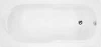 Акриловая ванна Vagnerplast Nymfa 160x70 см, пристенная, ультрабелая, с каркасом
