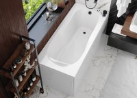 Акриловая ванна Vagnerplast Nymfa 160x70 см, пристенная, ультрабелая, с каркасом