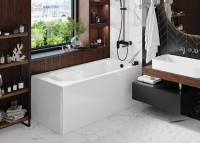 Акриловая ванна Vagnerplast Nymfa 160x70 см, пристенная, ультрабелая, с каркасом