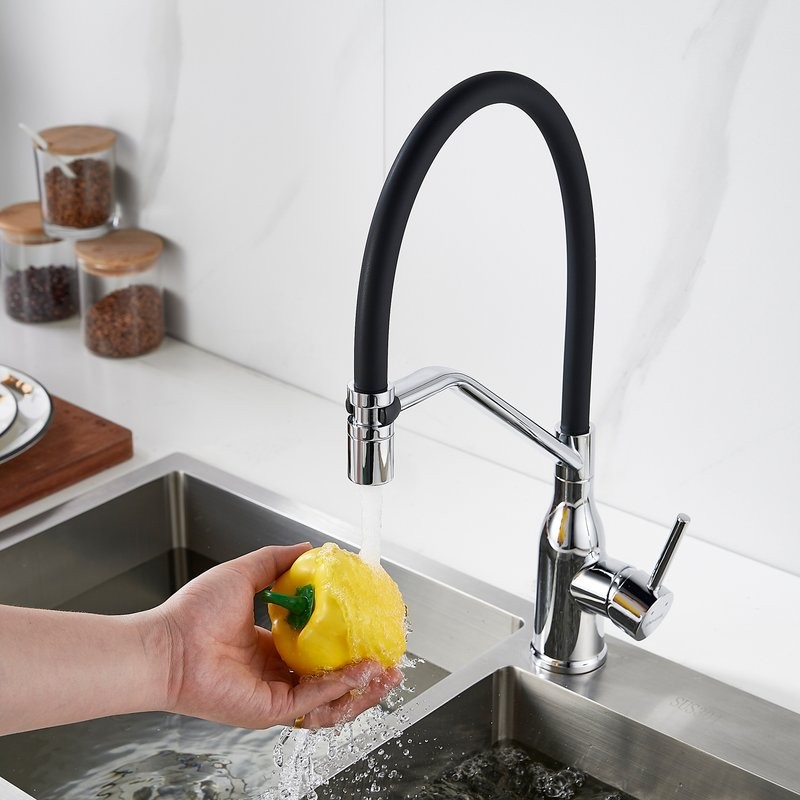 Смеситель для кухни Shevanik S343-3 хром