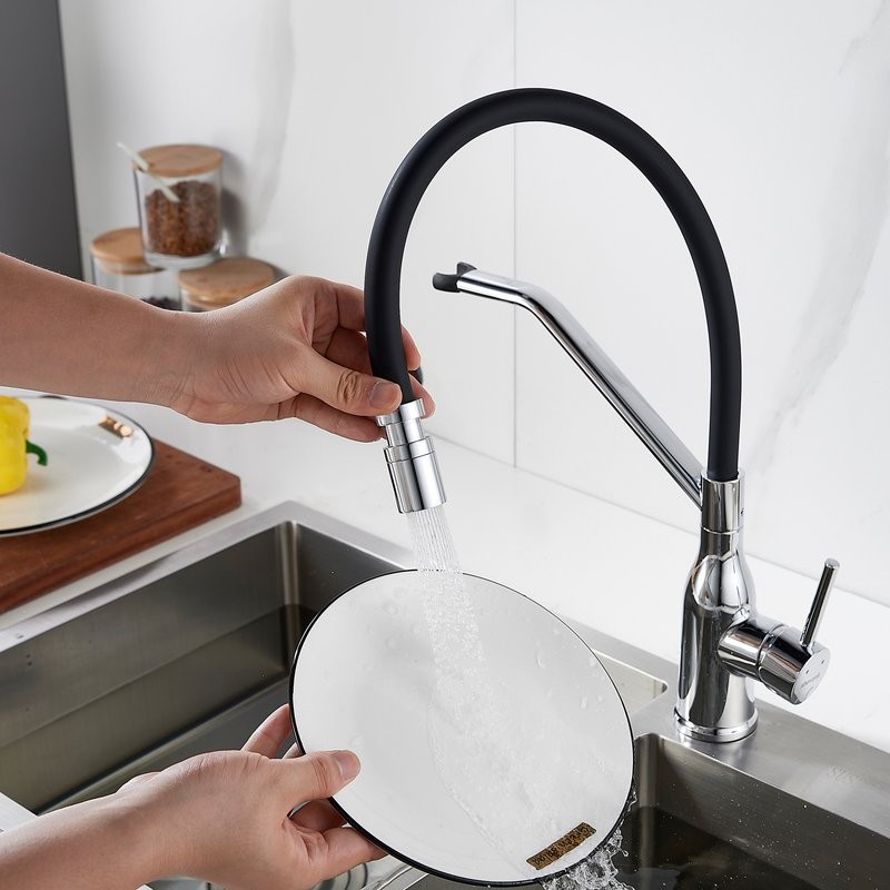 Смеситель для кухни Shevanik S343-3 хром