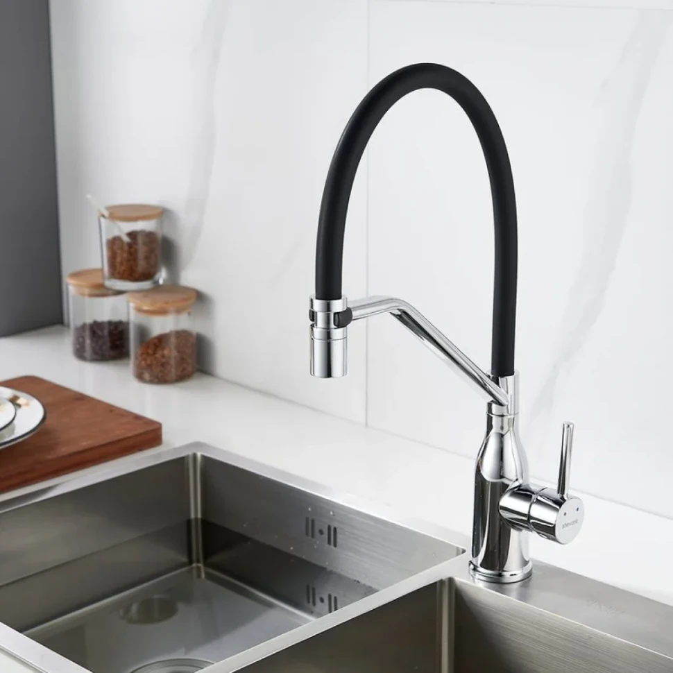 Смеситель для кухни Shevanik S343-3 хром