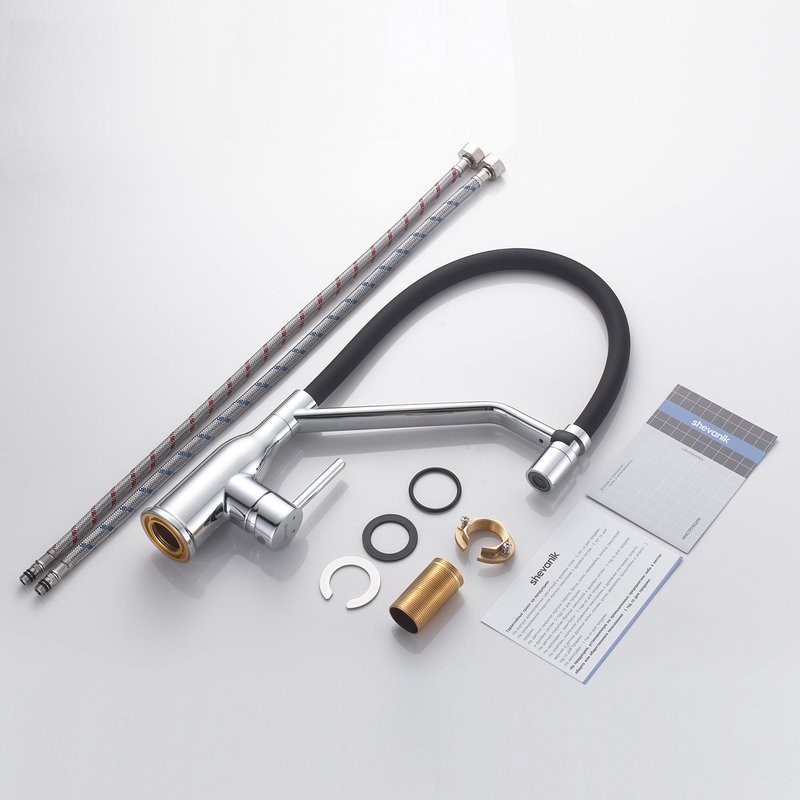 Смеситель для кухни Shevanik S343-3 хром