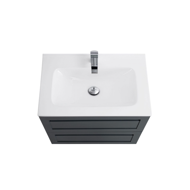 Тумба с раковиной Art&Max Platino 60 подвесная, серая матовая, под раковину AM7117-60