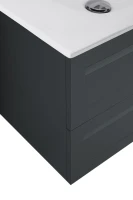 Тумба с раковиной Art&Max Platino 60 подвесная, серая матовая, под раковину AM7117-60