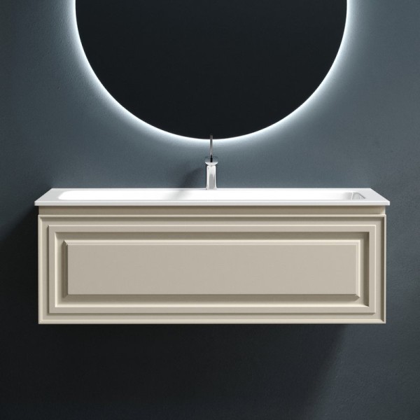 Тумба с раковиной Sancos Very 120 beige soft, раковина CN7017