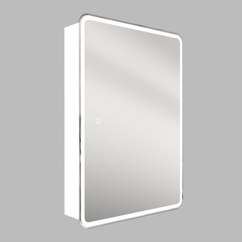 Зеркало-шкаф Style Line Каре 40 с подсветкой, сенсор с диммером, белое