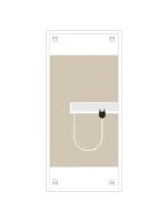 Зеркало-шкаф Style Line Каре 40 с подсветкой, сенсор с диммером, белое