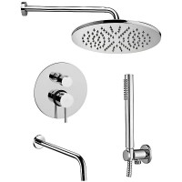 Душевой комплект Paffoni Light KITLIG019CR046 С ВНУТРЕННЕЙ ЧАСТЬЮ, хром
