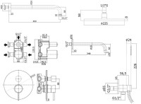 Душевой комплект Paffoni Light KITLIG019CR046 С ВНУТРЕННЕЙ ЧАСТЬЮ, хром