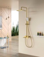 Душевая стойка Splenka S01 S01.24.03 сатин золотой