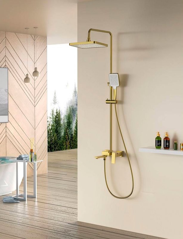 Душевая стойка Splenka S01 S01.24.03 сатин золотой