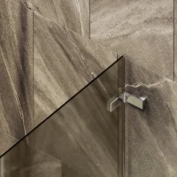 Шторка на ванну Maybahglass MGV-647-4 40 см, профиль хром, стекло бронза матовое