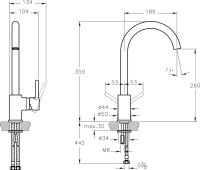 Комплект Мойка Omoikiri Sagami 63 + Смеситель VitrA Minimax S