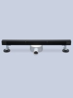 Душевой трап (лоток) AltroBagno Trave AltroBagnoTrave071217MB 60 см, решетка матовая черная, с сифоном