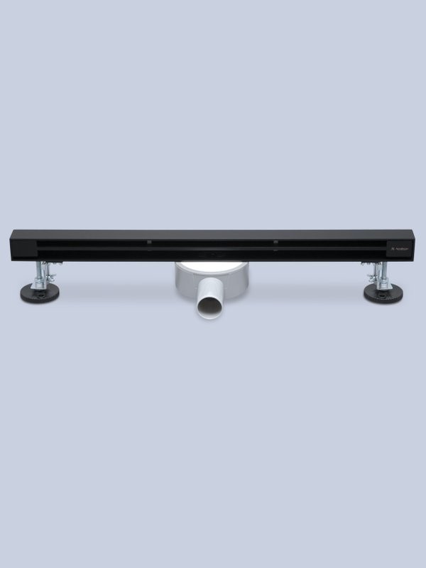 Душевой трап (лоток) AltroBagno Trave AltroBagnoTrave071217MB 60 см, решетка матовая черная, с сифоном