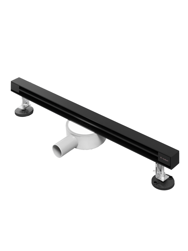 Душевой трап (лоток) AltroBagno Trave AltroBagnoTrave071217MB 60 см, решетка матовая черная, с сифоном