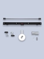 Душевой трап (лоток) AltroBagno Trave AltroBagnoTrave071217MB 60 см, решетка матовая черная, с сифоном