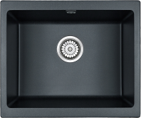 Комплект Мойка Paulmark Gera 60 PM205546-BLM черный металлик + Измельчитель Intenso