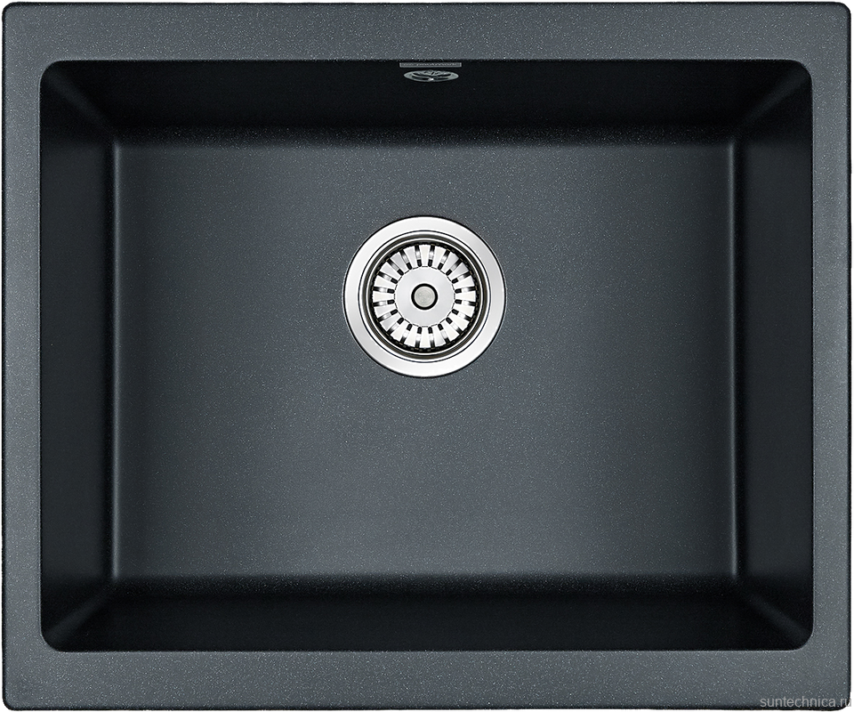 Комплект Мойка Paulmark Gera 60 PM205546-BLM черный металлик + Измельчитель Intenso