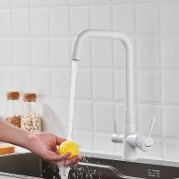 Смеситель для кухни с подключением фильтра Shevanik S528C, белый Смеситель для кухни с подключением фильтра Shevanik S528C, белый