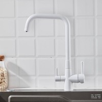 Смеситель для кухни с подключением фильтра Shevanik S528C, белый Смеситель для кухни с подключением фильтра Shevanik S528C, белый