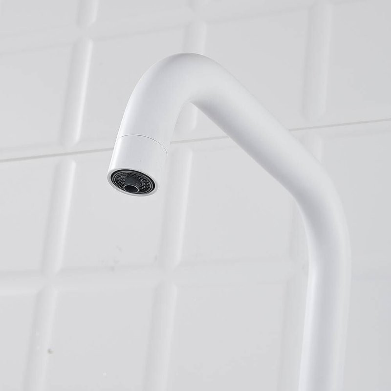 Смеситель для кухни с подключением фильтра Shevanik S528C, белый