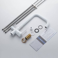 Смеситель для кухни с подключением фильтра Shevanik S528C, белый Смеситель для кухни с подключением фильтра Shevanik S528C, белый