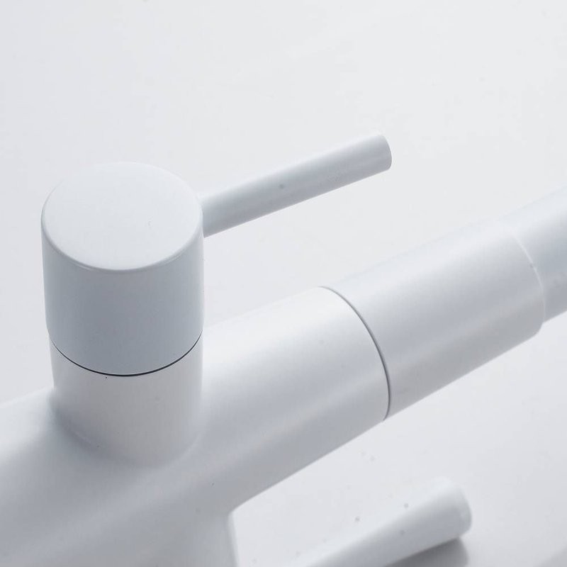 Смеситель для кухни с подключением фильтра Shevanik S528C, белый