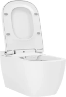 Комплект Lavinia Boho Унитаз подвесной Smart V-Clean 3359101R безободковый, с микролифтом + Инсталляция RelFix 38010010 + Кнопка RelFix 380501MC матовый хром + Дозатор RelFix 38040010