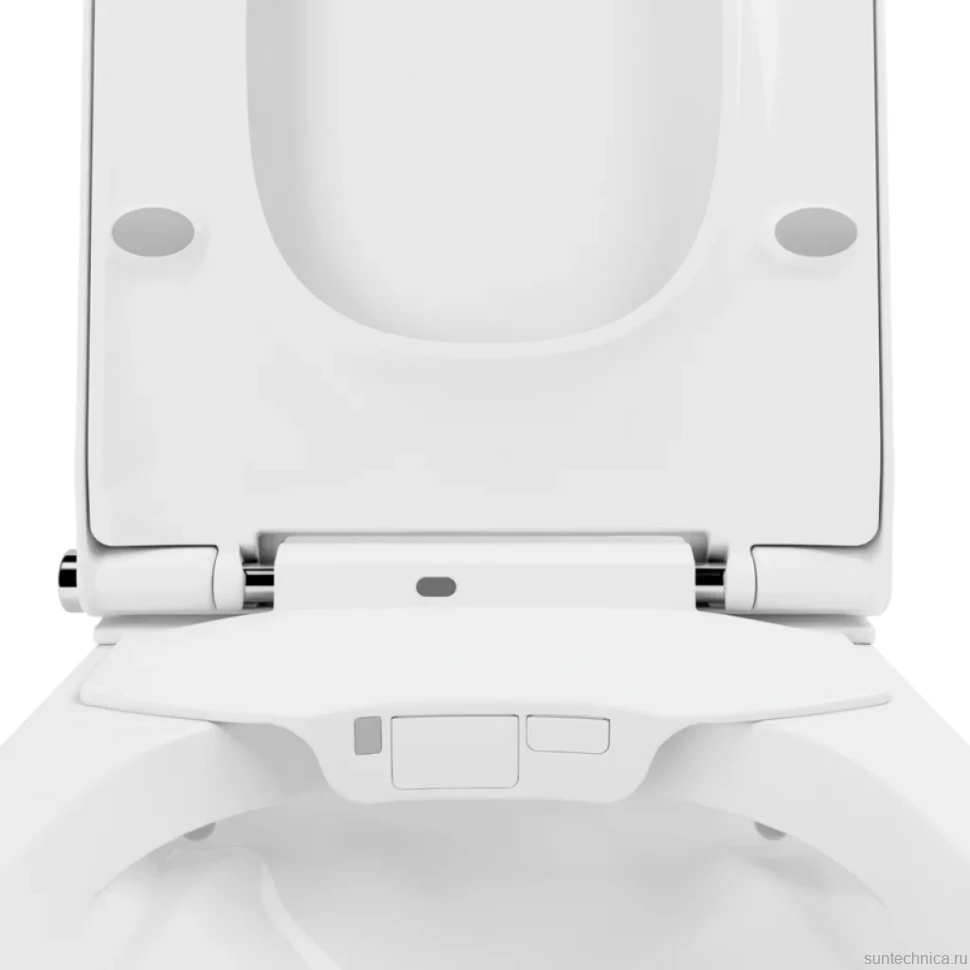 Комплект Lavinia Boho Унитаз подвесной Smart V-Clean 3359101R безободковый, с микролифтом + Инсталляция RelFix 38010010 + Кнопка RelFix 380501MC матовый хром + Дозатор RelFix 38040010