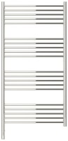 Полотенцесушитель электрический Сунержа Богема 3.1 00-6004-1260 130x65 см, подключение слева, без покрытия, лесенка