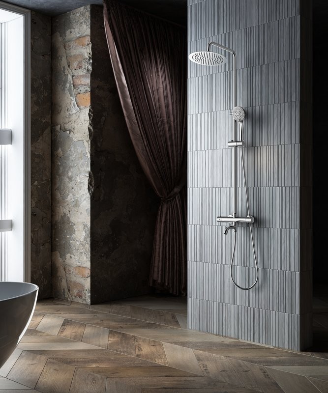 Душевая стойка SantiLine SL-9009 хром