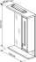 Зеркало Бриклаер Бали 62 светлая лиственница, белый глянец, R