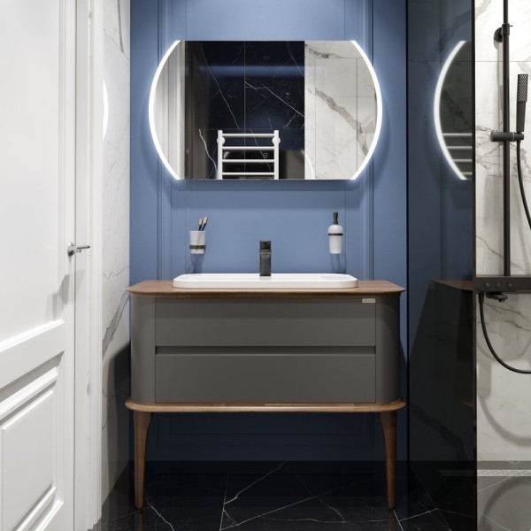 Мебель для ванной комнаты STWORKI Pier 100 anthracite