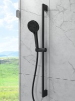 Душевой гарнитур VitrA Base Round A4590836EXP матовый черный