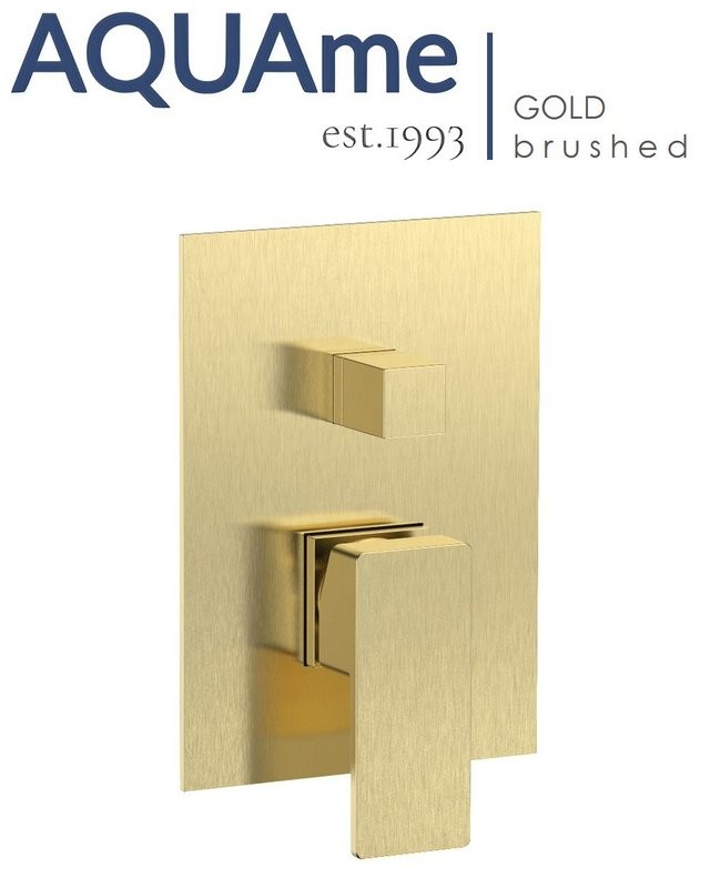 Смеситель для ванны и душа AQUAme Savona золотой AQM8808BG
